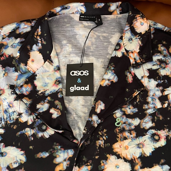 ASOSxglaad co-ord jersey in floral print. Mens 3XL - Picture 2 of 4